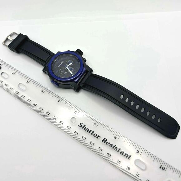 Blue & Black Strada Men’s Watch - Picture 4 of 5